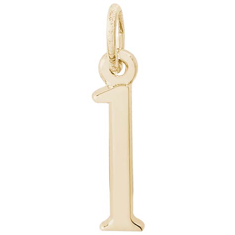 14K Gold That's My Number One Charm by Rembrandt Charms