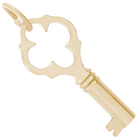 10K Gold Antique Key Charm by Rembrandt Charms 10K Gold Antique Key Charm by Rembrandt Charms