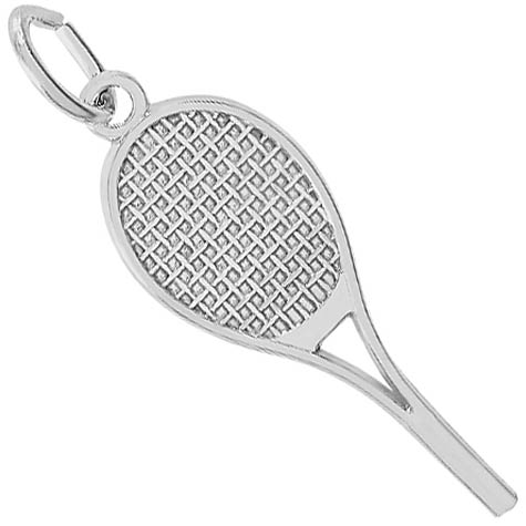 Rembrandt Tennis Racket Charm, Sterling Silver