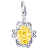 Sterling Silver 11 November Filigree Charm by Rembrandt Charms