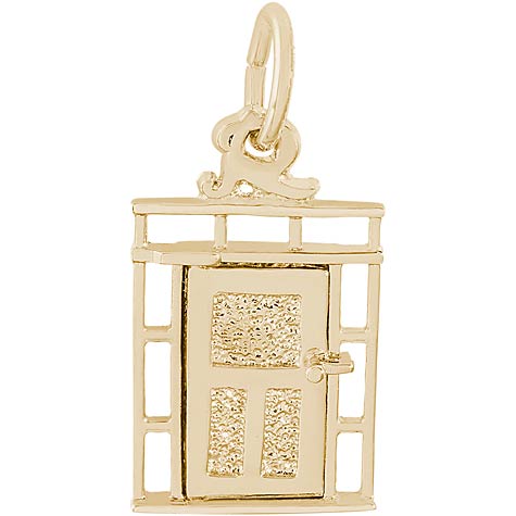 Gold Plated Front Door Charm by Rembrandt Charms