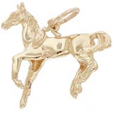 Rembrandt Horse Charm, 10k Yellow Gold