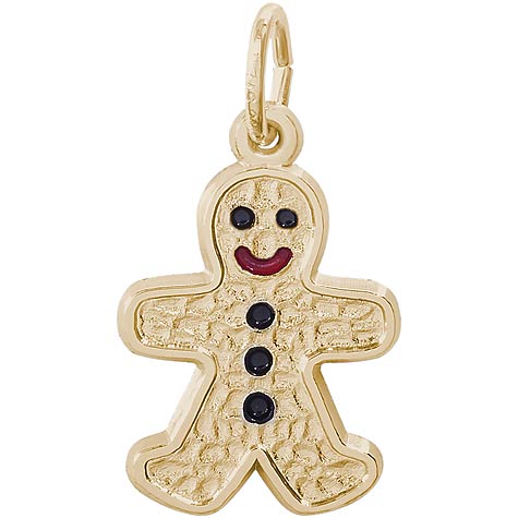 14K Gold Gingerbread Man Charm by Rembrandt Charms