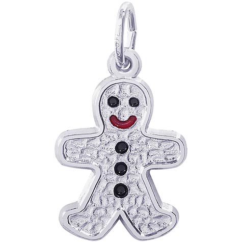 Sterling Silver Gingerbread Man Charm by Rembrandt Charms Sterling Silver Gingerbread Man Charm by Rembrandt Charms