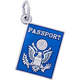 Sterling Silver Passport Charm by Rembrandt Charms