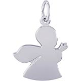 14K White Gold Angel Charm by Rembrandt Charms