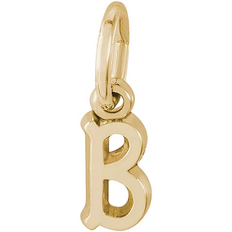 14K Gold Small Serif Initial B Accent by Rembrandt Charms 14K Gold Small Serif Initial B Accent by Rembrandt Charms