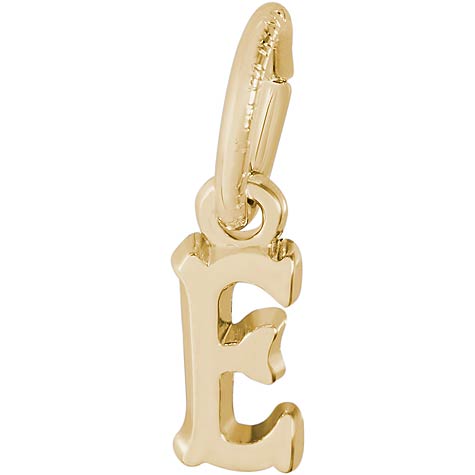 14K Gold Small Serif Initial E Accent by Rembrandt Charms 14K Gold Small Serif Initial E Accent by Rembrandt Charms