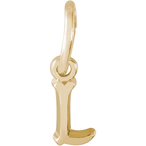 14K Gold Small Serif Initial L Accent by Rembrandt Charms 14K Gold Small Serif Initial L Accent by Rembrandt Charms