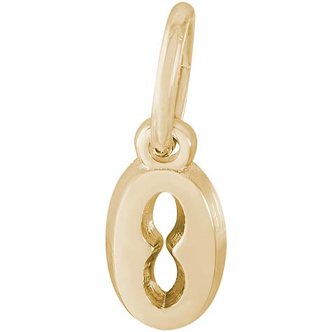 14K Gold Small Serif Initial O Accent by Rembrandt Charms 14K Gold Small Serif Initial O Accent by Rembrandt Charms