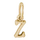 10K Gold Small Serif Initial Z Accent by Rembrandt Charms