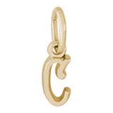10K Gold Small Serif Initial C Accent by Rembrandt Charms