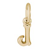 10K Gold Small Serif Initial J Accent by Rembrandt Charms