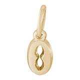 14K Gold Small Serif Initial O Accent by Rembrandt Charms