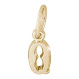 10K Gold Small Serif Initial Q Accent by Rembrandt Charms