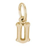 10K Gold Small Serif Initial U Accent by Rembrandt Charms