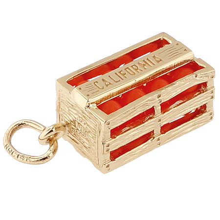 10K Gold California Oranges Charm by Rembrandt Charms