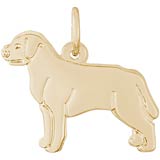 Gold Plated Labrador Retriever Charm by Rembrandt Charms