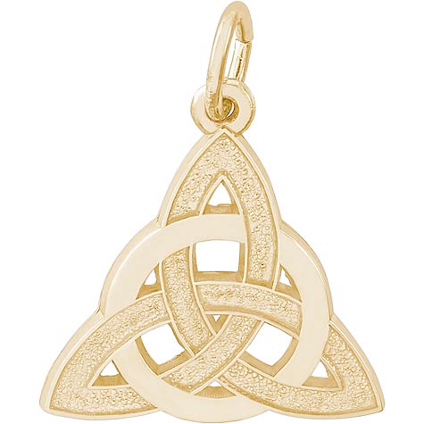 Gold Plated Celtic Trinity Knot Charm by Rembrandt Charms Gold Plated Celtic Trinity Knot Charm by Rembrandt Charms