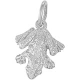 14K White Gold Frog Charm by Rembrandt Charms