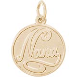 Gold Plated Nana Charm by Rembrandt Charms