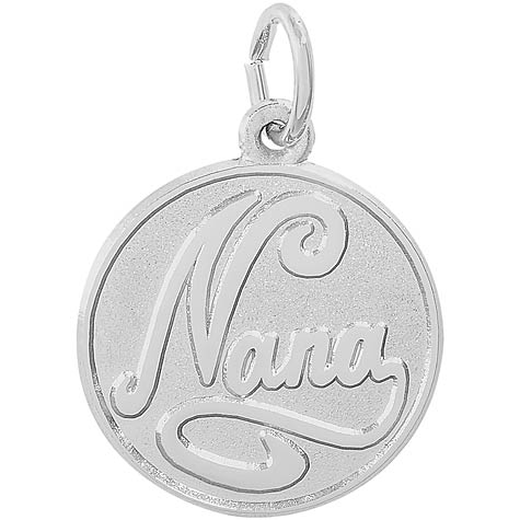 Sterling Silver Nana Charm by Rembrandt Charms Sterling Silver Nana Charm by Rembrandt Charms