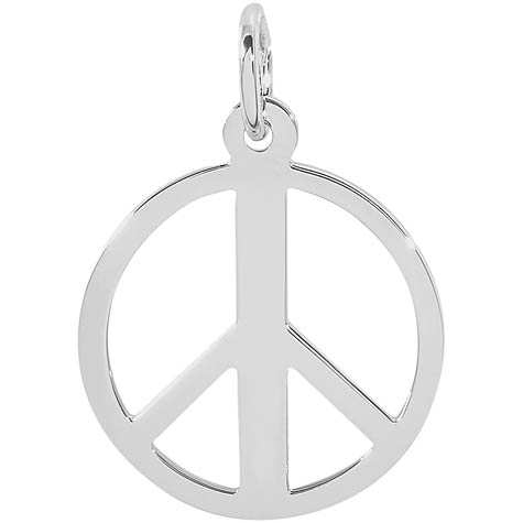 Sterling Silver Peace Symbol Charm by Rembrandt Charms Sterling Silver Peace Symbol Charm by Rembrandt Charms
