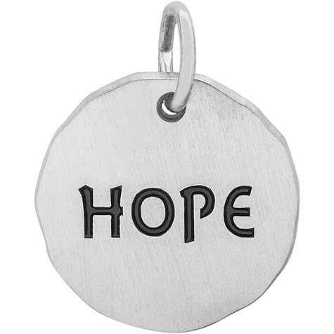 Sterling Silver Hope Charm Tag by Rembrandt Charms