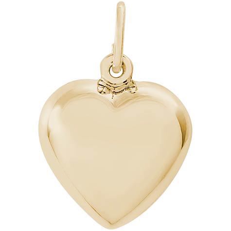 Gold Plated Heart Charm by Rembrandt Charms Gold Plated Heart Charm by Rembrandt Charms