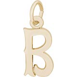 10K Gold Blackletter Initial B Charm by Rembrandt Charms