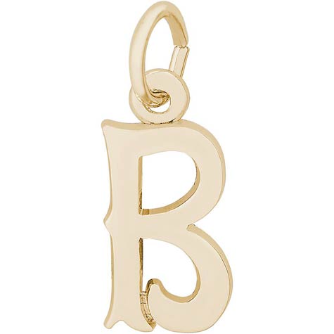 14K Gold Blackletter Initial B Charm by Rembrandt Charms