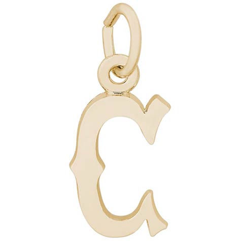 14K Gold Blackletter Initial C Charm by Rembrandt Charms 14K Gold Blackletter Initial C Charm by Rembrandt Charms