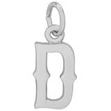 Sterling Silver Blackletter Initial D Charm by Rembrandt Charms