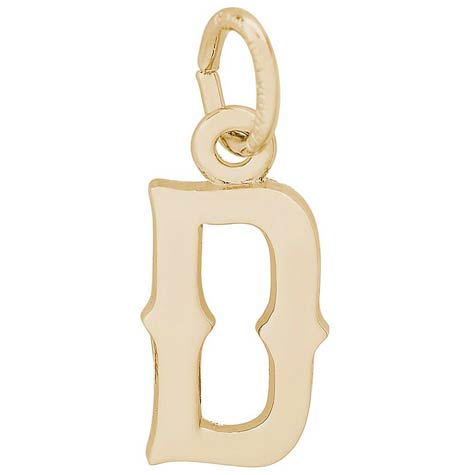 14K Gold Blackletter Initial D Charm by Rembrandt Charms