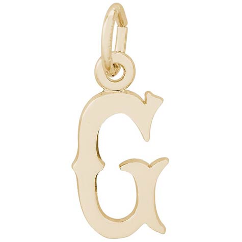 14K Gold Blackletter Initial G Charm by Rembrandt Charms 14K Gold Blackletter Initial G Charm by Rembrandt Charms
