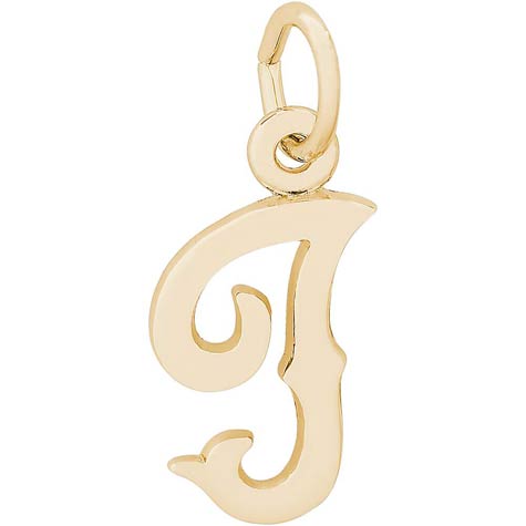 14K Gold Blackletter Initial I Charm by Rembrandt Charms