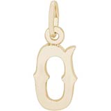 10K Gold Blackletter Initial O Charm by Rembrandt Charms
