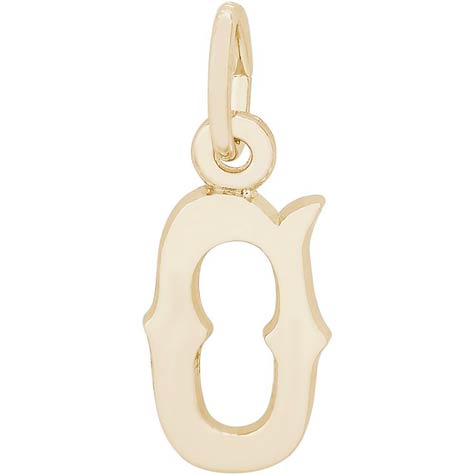 14K Gold Blackletter Initial O Charm by Rembrandt Charms 14K Gold Blackletter Initial O Charm by Rembrandt Charms
