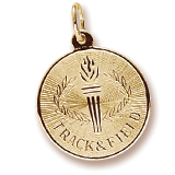 14K Gold Track and Field Charm by Rembrandt Charms