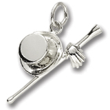 14K White Gold It's Showtime Charm by Rembrandt Charms