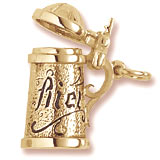 10K Gold Beer Stein Charm by Rembrandt Charms