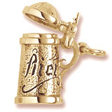 Gold Plated Beer Stein Charm by Rembrandt Charms