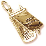 10K Gold Cell Phone Charm flips open by Rembrandt Charms