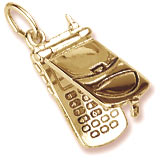 14K Gold Cell Phone Charm flips open by Rembrandt Charms