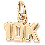 14K Gold 10K Race Accent Charm by Rembrandt Charms