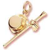 Gold Plated It's Showtime Charm by Rembrandt Charms