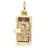 10K Gold Outhouse Charm by Rembrandt Charms
