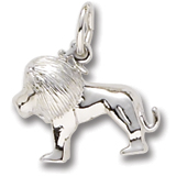 14K White Gold Small Lion Charm by Rembrandt Charms