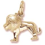 Gold Plated Small Lion Charm by Rembrandt Charms