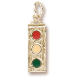 Gold Plated Traffic Light Charm by Rembrandt Charms